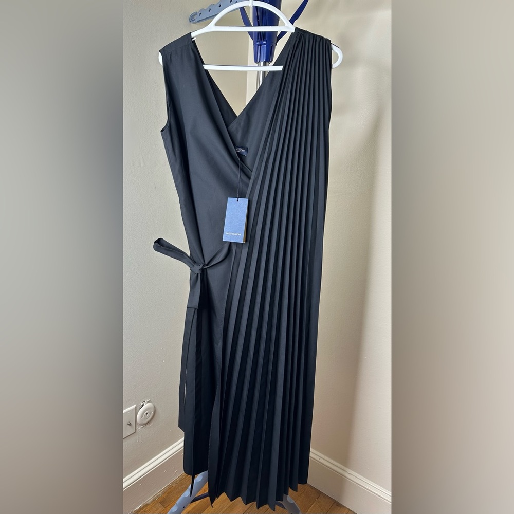 PIAZZA SEMPIONE ONE SIDE RUFFLED MAXI DRESS
